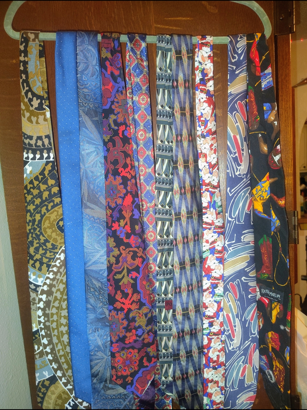 Mixed Pattern Men's Ties - Assorted Blue, Red, Black, Gold Designs